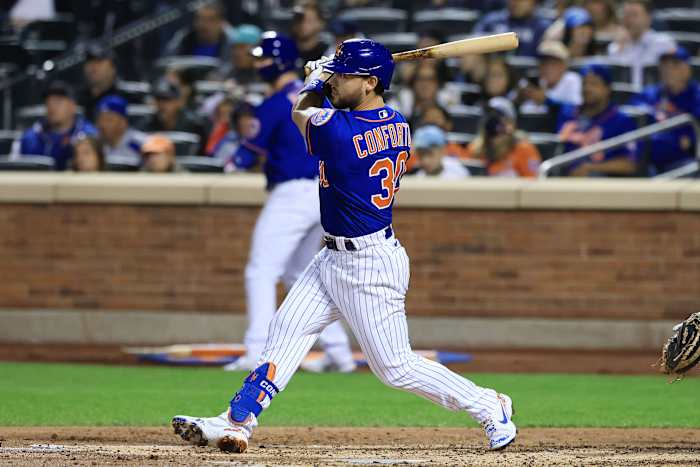 Mets outfielder Michael Conforto. (2021)